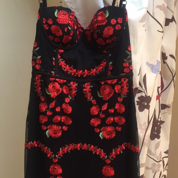 Nasty Gal Sworn to Secrecy embroidered dress - Picture 4 of 8